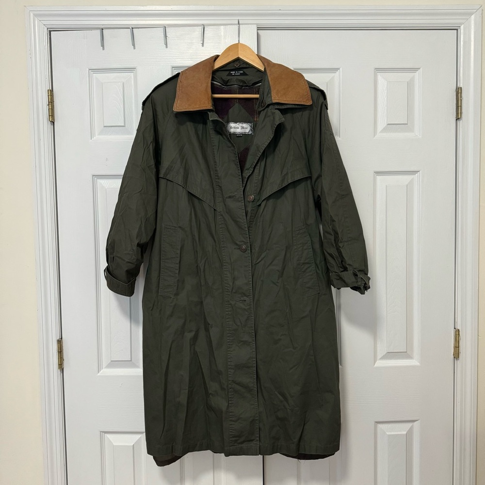 Vintage Green Trench